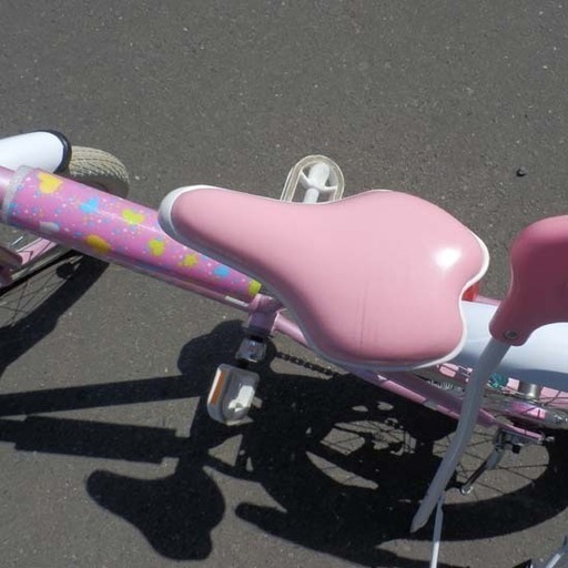 自転車 18インチ ピンク 舵取り棒付き ハンドル付き ジュニアサイクル Dually girl デューリーガール ペイペイ対応 札幌