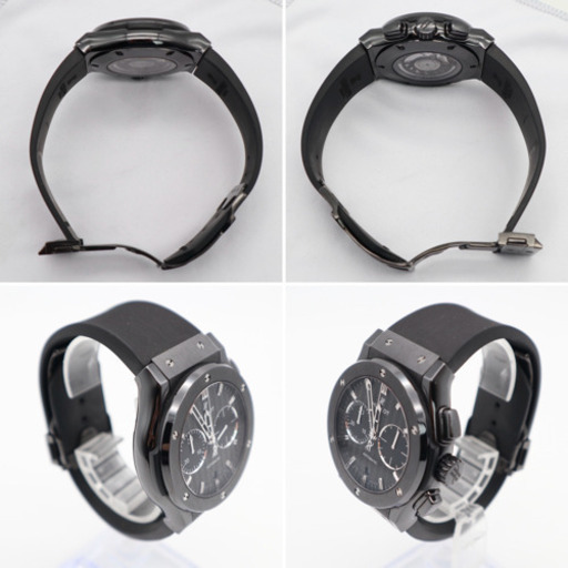 2本同時出品《HUBLOT/ブラックキャビア＋ブラックマジック クロノグラフ》