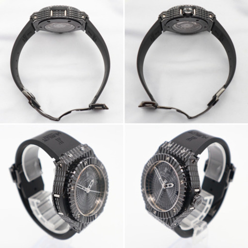 2本同時出品《HUBLOT/ブラックキャビア＋ブラックマジック クロノグラフ》