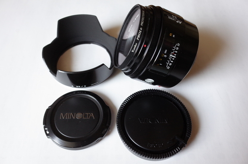 minolta AF35mm F2 純正フード付き (minoltaSONY Aマウント)