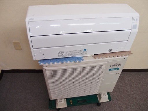 中古品　美品　2017年製　富士通ゼネラル　ルームエアコン　室内機AS-C22G-W　室外機  AO-C22G■　リモコン有り