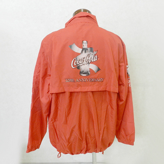 希少 Coca-Cola/コカコーラ ウィンドブレーカー 120周年 ブルゾン フリーサイズ ジャンパー 上着 レッド 赤色 ☆札幌市 清田区 平岡の画像
