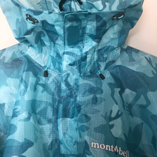 mont-bell プリント トレッキング レインポンチョの画像