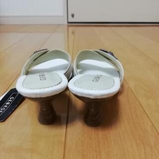 白サンダル　Mサイズ　新品未使用の画像