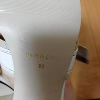 白サンダル　Mサイズ　新品未使用の画像
