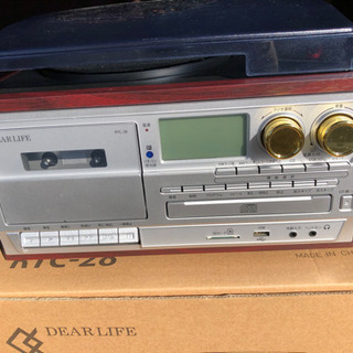 CDレコードカセット再生プレーヤーの画像