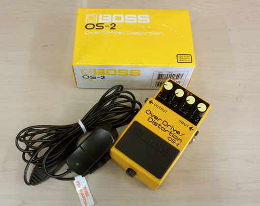 ■BOSS ボス OS-2 Overdrive / Distortion エフェクター PSA-100S アダプター付き オーバードラ