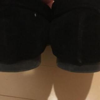 24cm モカシン 黒の画像