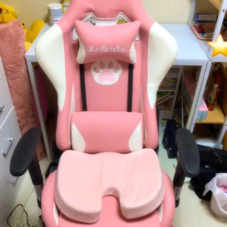 ゲーミングチェア ネコ 肉球 ピンク
