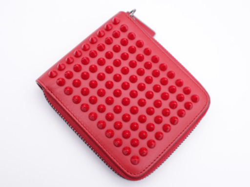 《Christian Louboutin/パネトーネ スパイク 二つ折り財布》