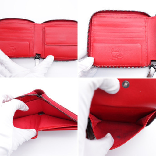 《Christian Louboutin/パネトーネ スパイク 二つ折り財布》