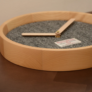 ■壁掛け時計 HARRISTWEED（グレー）①■bbf-0017