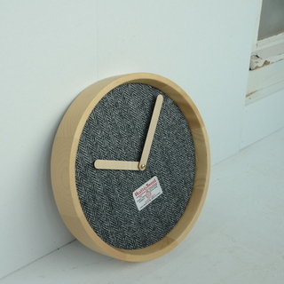 ■壁掛け時計 HARRISTWEED（グレー）②■bbf-0018