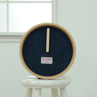 ■壁掛け時計 HARRISTWEED（ネイビー）③■bbf-0022