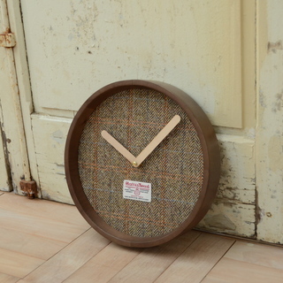 ■壁掛け時計 HARRISTWEED（ブラウン）■bbf-0023