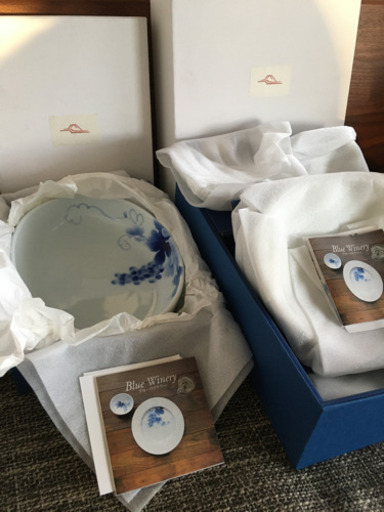 【未使用】ブルーワイナリー　お皿5枚セット