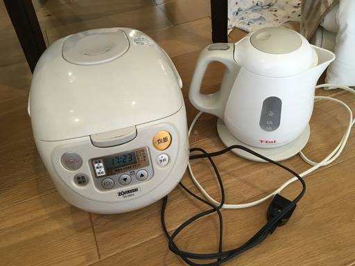 象印　炊飯釜　炊飯器　NS-WB10  ティファール　ケトル　セット