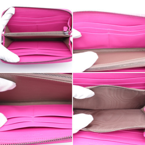 《BOTTEGA VENETA/イントレチャート ラウンドファスナー 長財布》