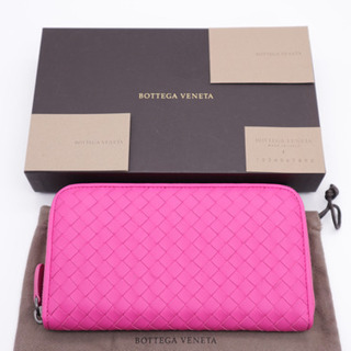 《BOTTEGA VENETA/イントレチャート ラウンドファスナー 長財布》