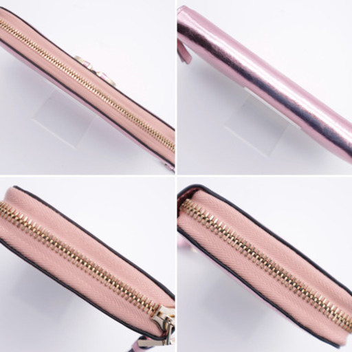 《VALENTIMWNO/ヴァレンティノロゴラウンドファスナー 長財布 》箱 袋