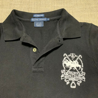 ポロシャツ　ブラック！古着です！の画像