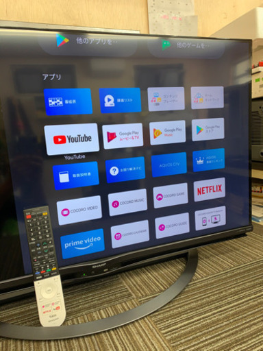 2019年製　SHARP AQUOS  40V型   4K対応　無線LAN内蔵