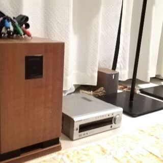 ONKYO　音響 スピーカー,ウーハーアンプ　4点セット