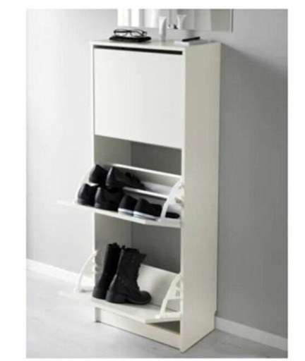 IKEAのオシャレシューズラック2つセットスッキリコンパクト下駄箱