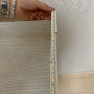 値下げ　3段棚　ホワイトウッド調　美品　ナフコの画像