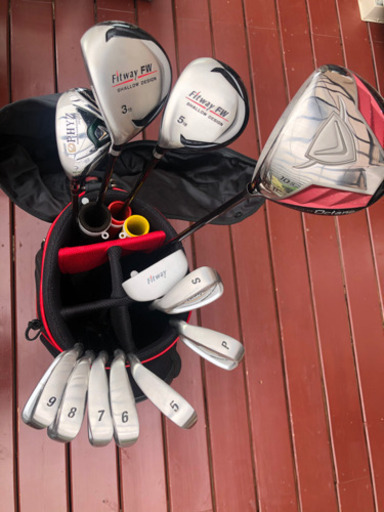 ゴルフ クラブ 12本 セット Fitway 初心者 初級者向け 左　サウスポー　ロストボール大量