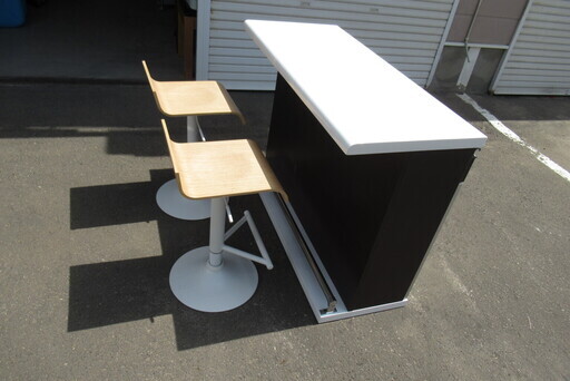 カウンターテーブル　カウンターチェア2脚　セット