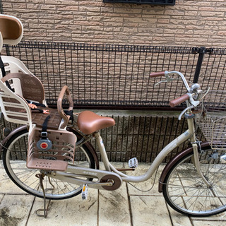 ママチャリ　26インチ　ベージュ　自転車
