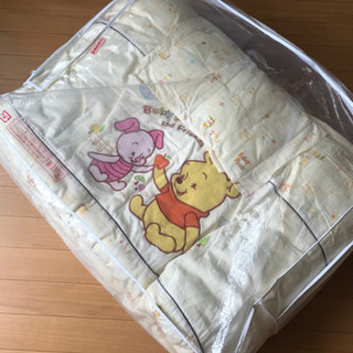 引取先決定しました　プーさん布団セット