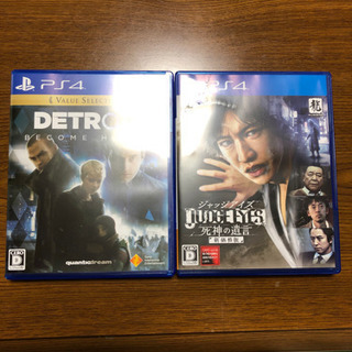 PS4のデトロイトビカムヒューマンとジャッジアイズ