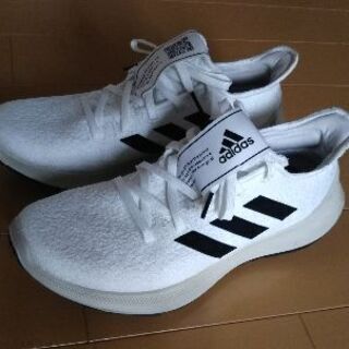 美品 adidasアディダスOriginals SENSE BOUNCE＋ ホワイト×ブラック 26cmの画像