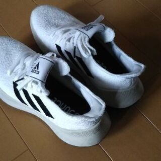 美品 adidasアディダスOriginals SENSE BOUNCE＋ ホワイト×ブラック 26cmの画像