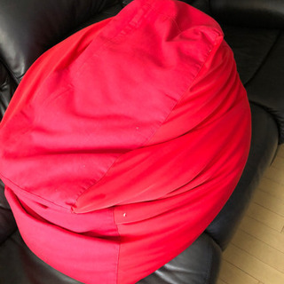 ビーズソファ　クッションの画像