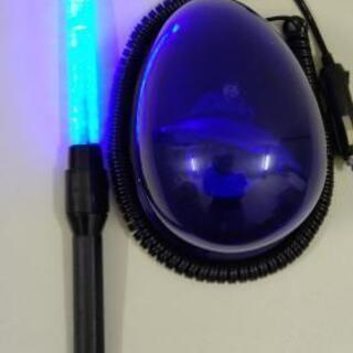 「取り引き中」青色回転灯・信号灯・ベスト３点の画像