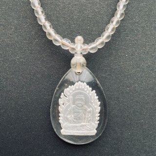 水晶　不動明王　ネックレスの画像