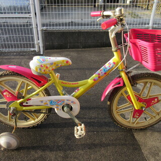 子ども用　自転車16インチ　補助輪付き　