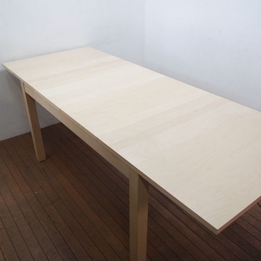 IKEA BJURSTA ビュースタ 伸長式テーブル エクステンションテーブル ダイニングテーブル オーク材突き板 幅140/180/