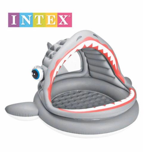 プール　INTEX サメ　こども