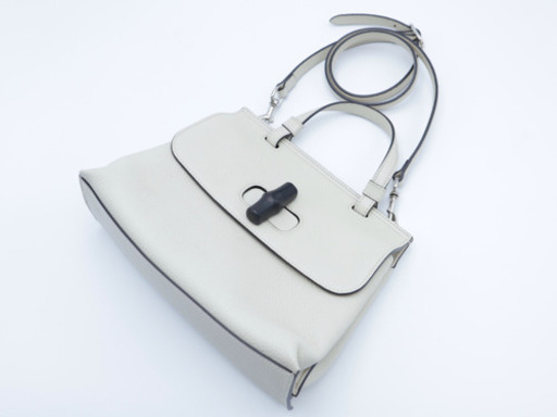 《GUCCI/バンブー 2WAYバッグ》Aランク 370831 袋 冊子 極美品
