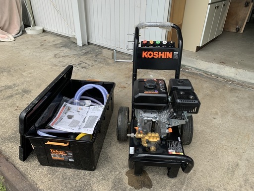 使用1回のみ！ 工進 エンジン式高圧洗浄機 JCE-1408UDX エンジンK180 140MPa 車輪付き 移動式 農業用 E