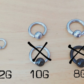 ボディピアス◎14G〜10Gの画像