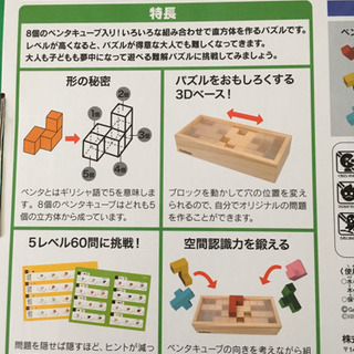 【決まりました】　知育玩具　難解立体パズルの画像
