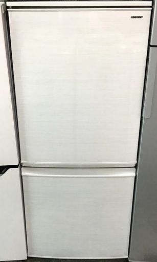 【送料無料・設置無料サービス有り】冷蔵庫 2018年製 SHARP SJ-D14D-W 中古
