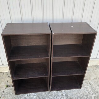 カラーボックス 3段オープンラック ナチュラル 収納本棚 木製 ...