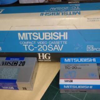昔のVHSCテープ10本新品差し上げます