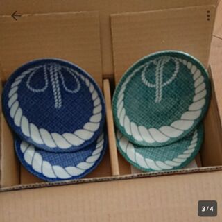 新品 大相撲観戦 陶器製 歴代横綱 大・小皿 茶碗 湯呑み セットの画像